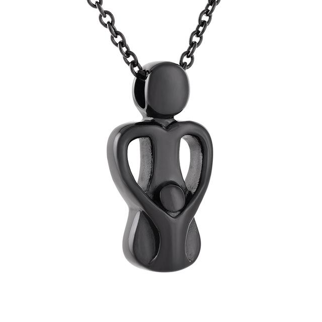 Cremation Necklace - Mom & Child Cremation Urn Necklace