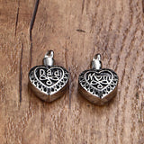 Cremation Necklace - Mom/Dad Heart Shaped Cremation Necklace