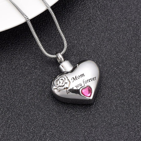 New Always In my Heart Mom Dad Grandma Grandpa Cremation Urn Ashes Necklace  | eBay
