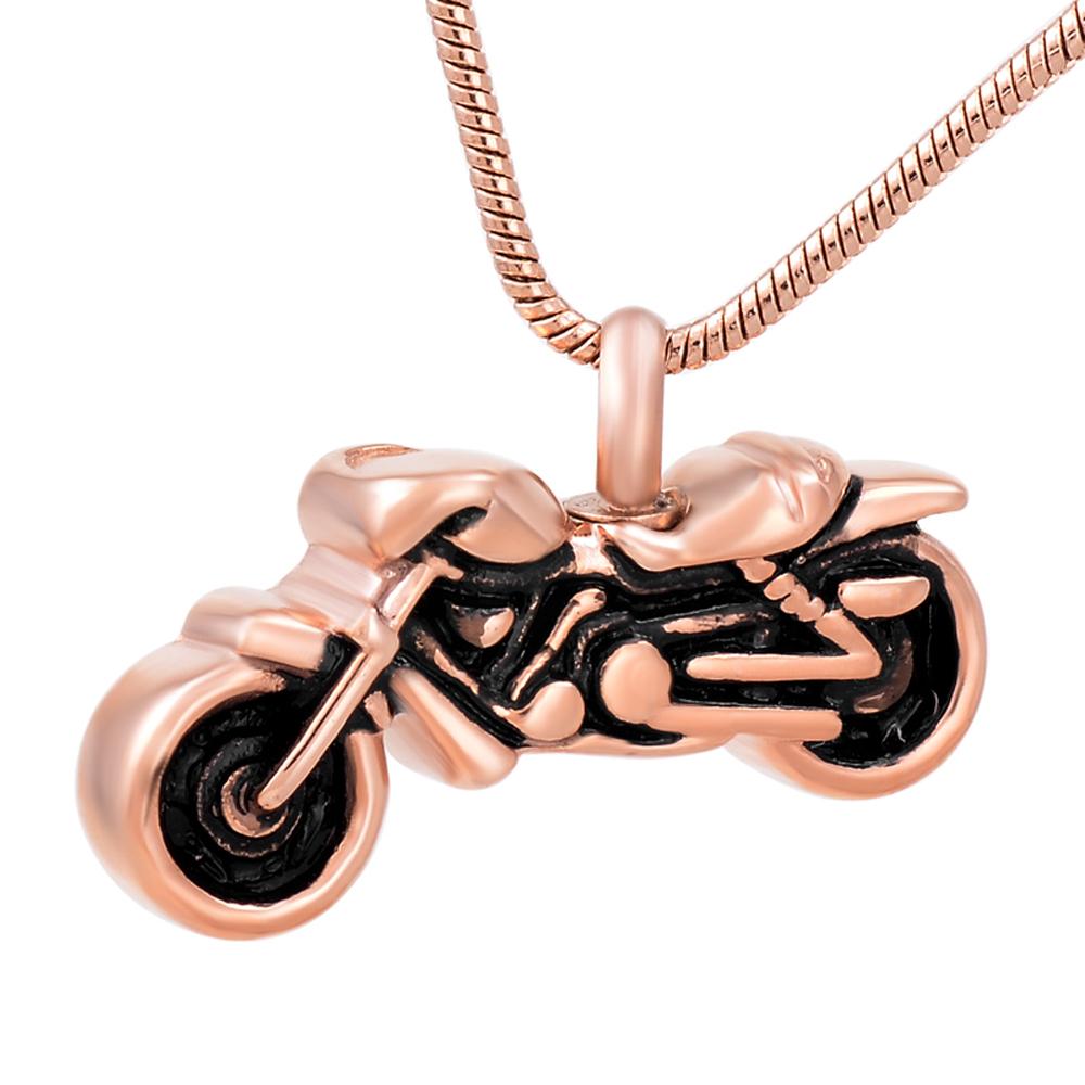 Cremation Necklace - Motorcycle Cremation Urn Necklace