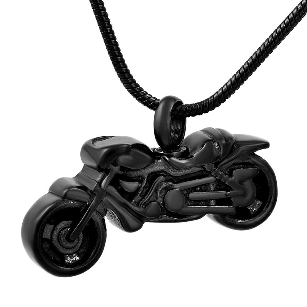 Cremation Necklace - Motorcycle Cremation Urn Necklace