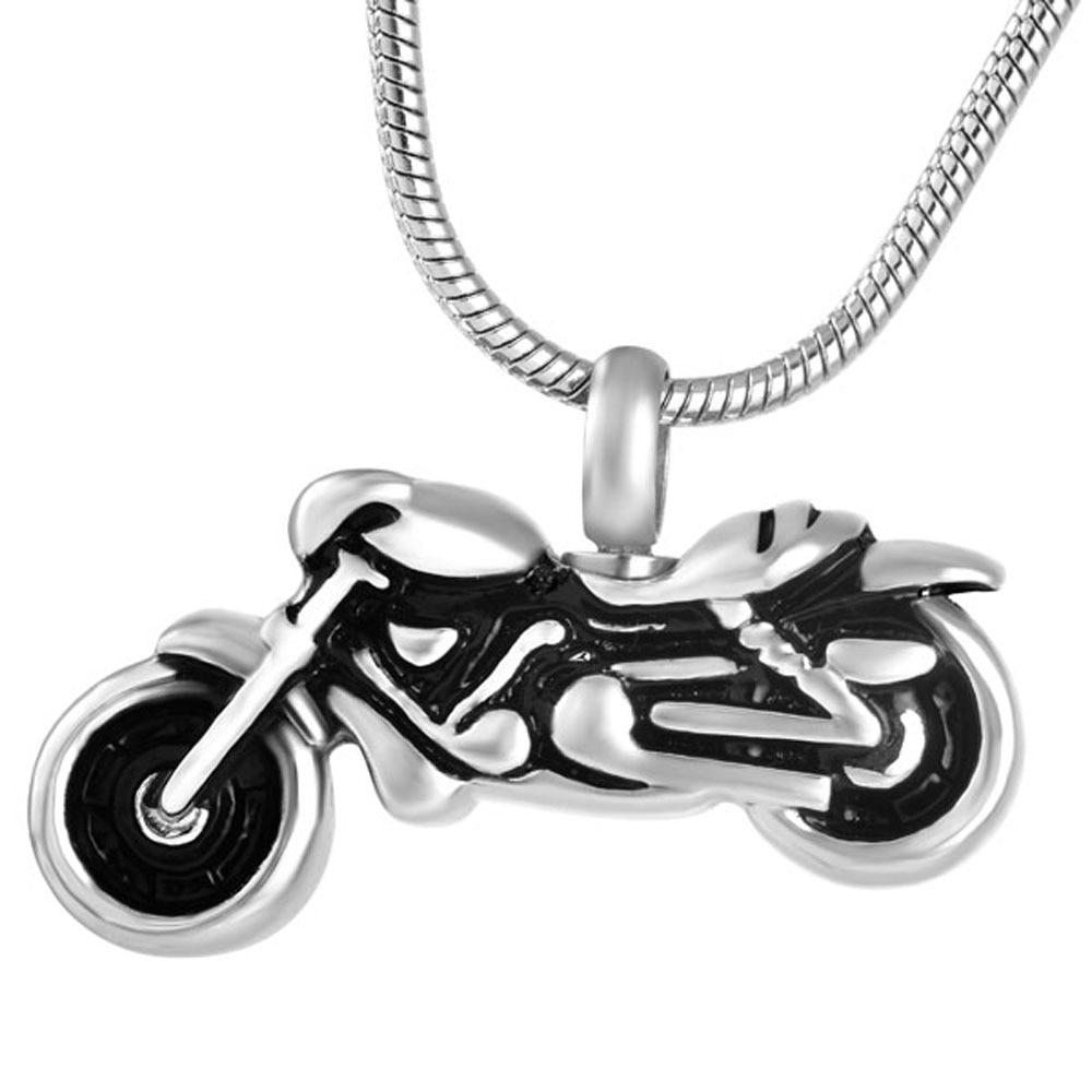 Cremation Necklace - Motorcycle Cremation Urn Necklace