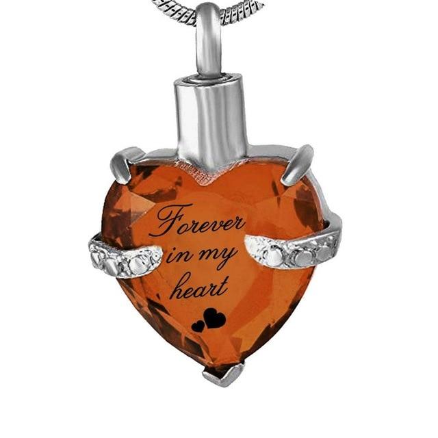 Already In Heaven Forever In My Heart – Cremation Jewelry Urn Necklace For Ashes, Hair & Keepsakes, Stainless Steel With Funnel