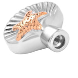 Cremation Necklace - Sea Shell & Starfish Cremation Urn Necklace
