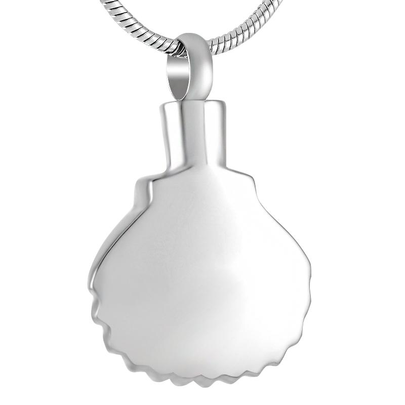 Cremation Necklace - Seashell & Pearl Cremation Urn Necklace