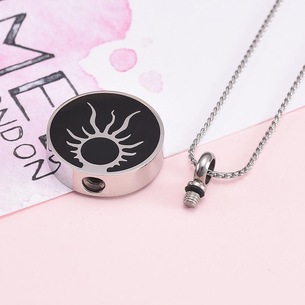 Cremation Necklace - Shining Sun Cremation Urn Necklace