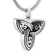 Cremation Necklace - Silver Celtic Knot Cremation Urn Necklace