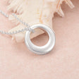 Cremation Necklace - Silver Circle Cremation Urn Necklace