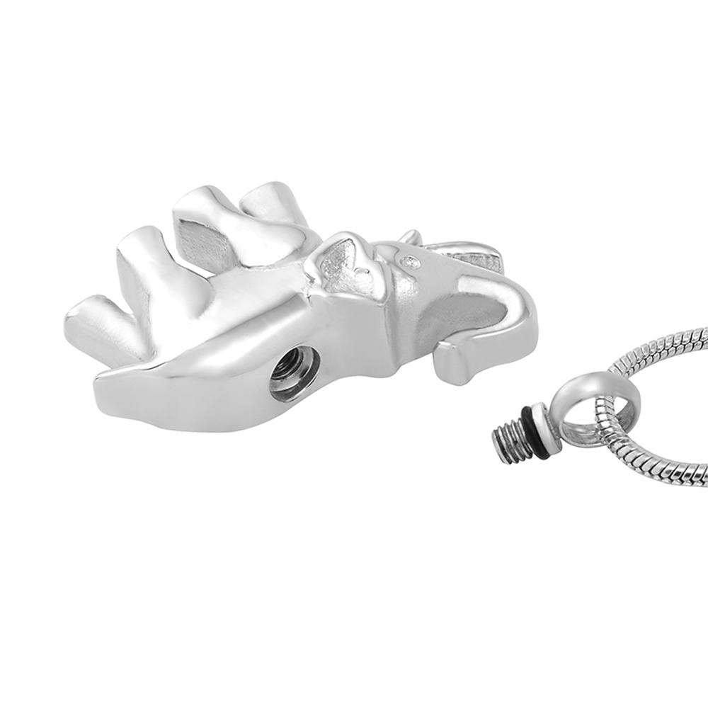 Cremation Necklace - Silver Elephant Cremation Urn Necklace