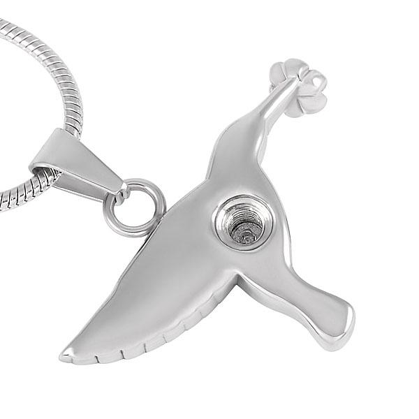 Silver Hummingbird Cremation Jewelry Ash Necklace Cherished Emblems