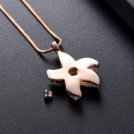 Cremation Necklace - Starfish Cremation Urn Necklace