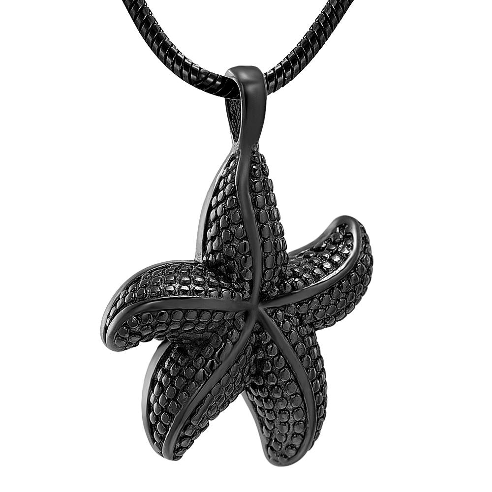 Cremation Necklace - Starfish Cremation Urn Necklace
