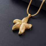 Cremation Necklace - Starfish Cremation Urn Necklace