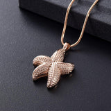 Cremation Necklace - Starfish Cremation Urn Necklace