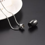 Cremation Necklace - Teardrop Cremation Urn Necklace