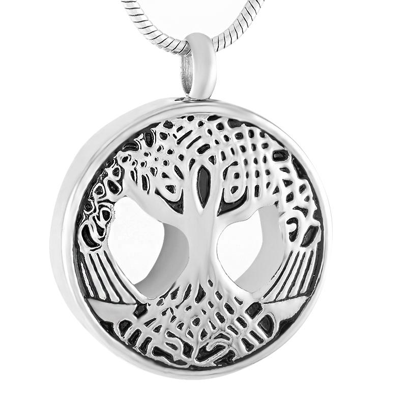 Tree of Life Cremation Jewelry - Ash Necklace - Cherished Emblems Silver