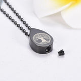 Cremation Necklace - Tree Of Life Teardrop Cremation Urn Necklace
