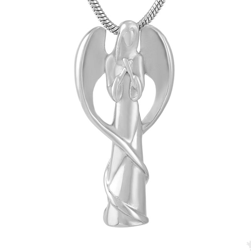 Cremation Necklace - Winged Angel Cremation Urn Necklace