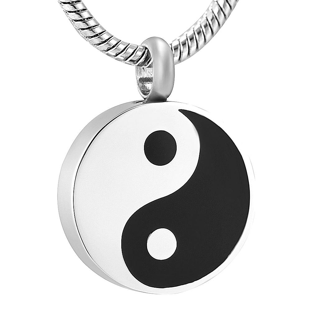 Cremation Necklace - Yin Yang Cremation Urn Necklace