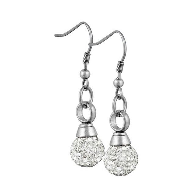 Earrings - Crystal Ball Cremation Urn Earrings