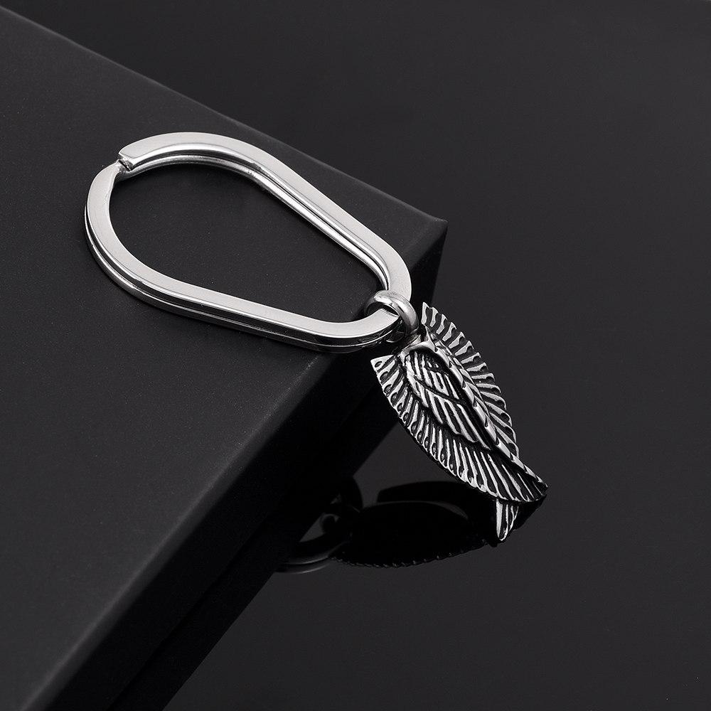 Keychain - Silver Angel Wings Cremation Urn Keychain