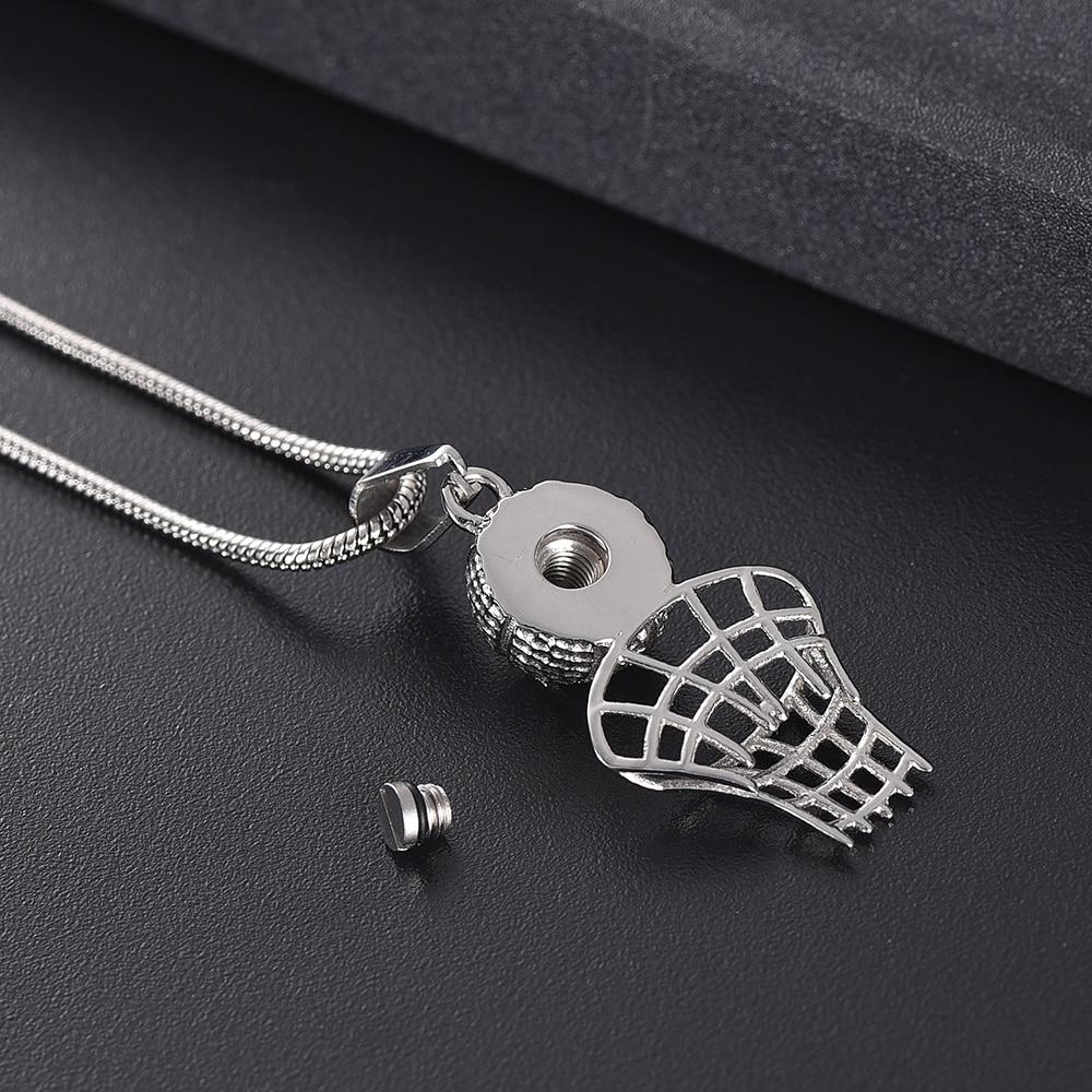 Basketball & Net Cremation Urn Necklace Cremation Necklace Cherished Emblems 