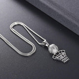Basketball & Net Cremation Urn Necklace Cremation Necklace Cherished Emblems 