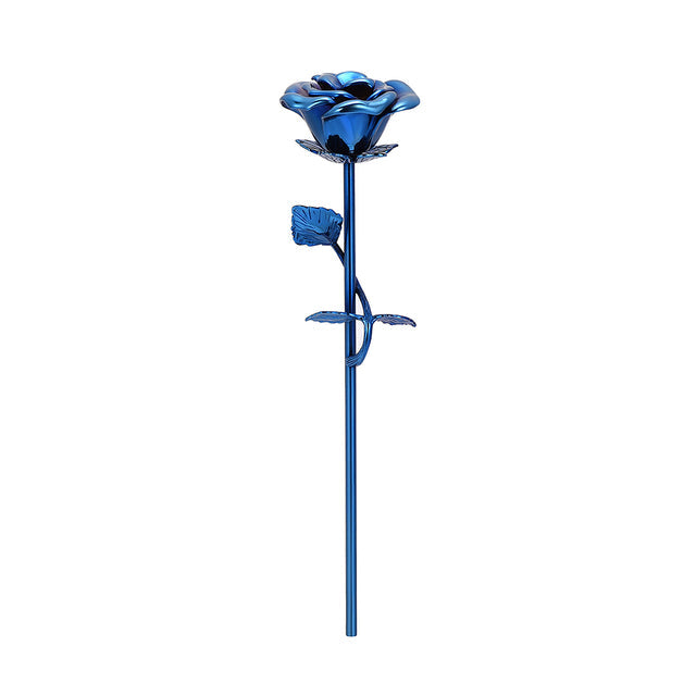 Unique Rose Flower Shaped Keepsake Cremation Urn Urn Cherished Emblems Blue 