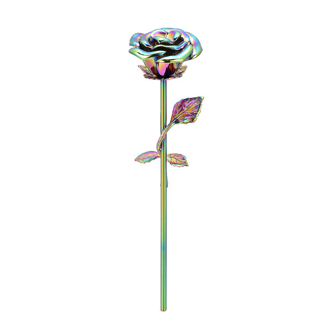 Unique Rose Flower Shaped Keepsake Cremation Urn Urn Cherished Emblems Rainbow 