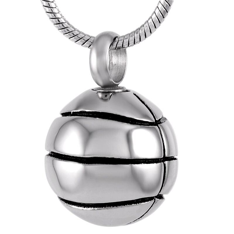 Basketball Cremation Urn Necklace Cremation Necklace Cherished Emblems Silver color necklace box funnel 