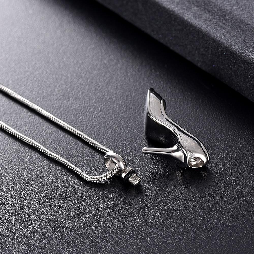 Classy High-heeled Shoe Cremation Necklace Cremation Necklace Cherished Emblems 