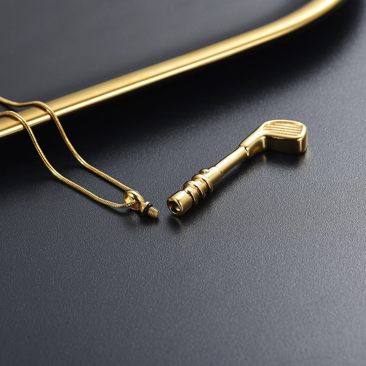 Golf Club Cremation Urn Necklace Cremation Necklace Cherished Emblems 
