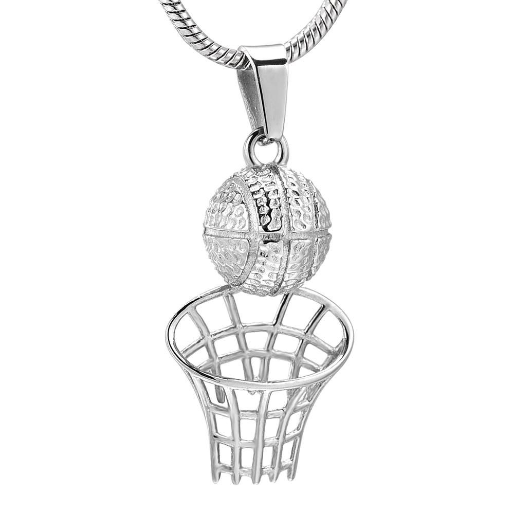Basketball & Net Cremation Urn Necklace Cremation Necklace Cherished Emblems 