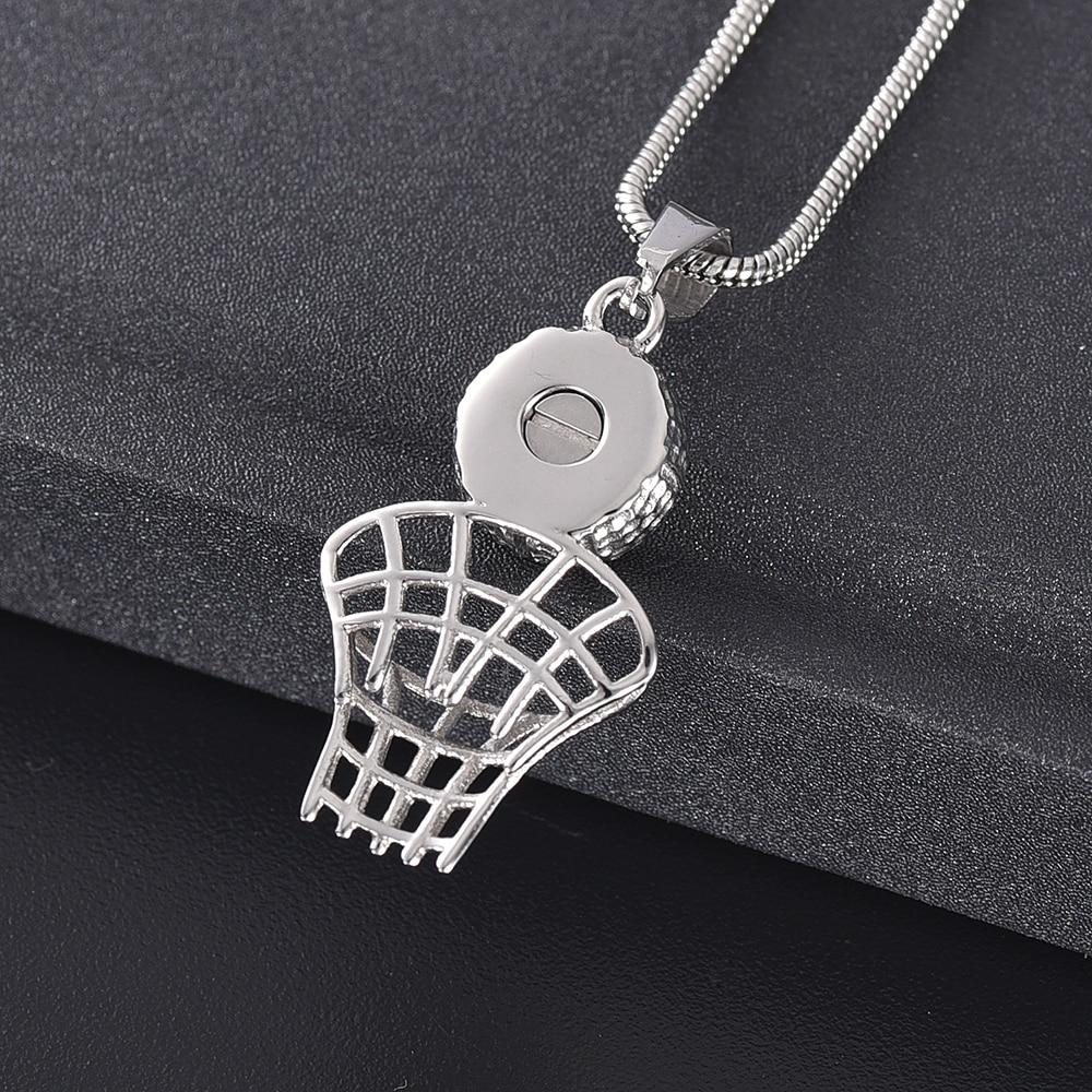 Basketball & Net Cremation Urn Necklace Cremation Necklace Cherished Emblems 