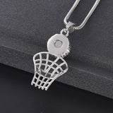 Basketball & Net Cremation Urn Necklace Cremation Necklace Cherished Emblems 