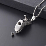 Rhinestone High-Heeled Shoe Cremation Necklace Cremation Necklace Cherished Emblems 