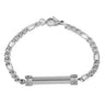 Classic silver cremation bracelet for ashes
